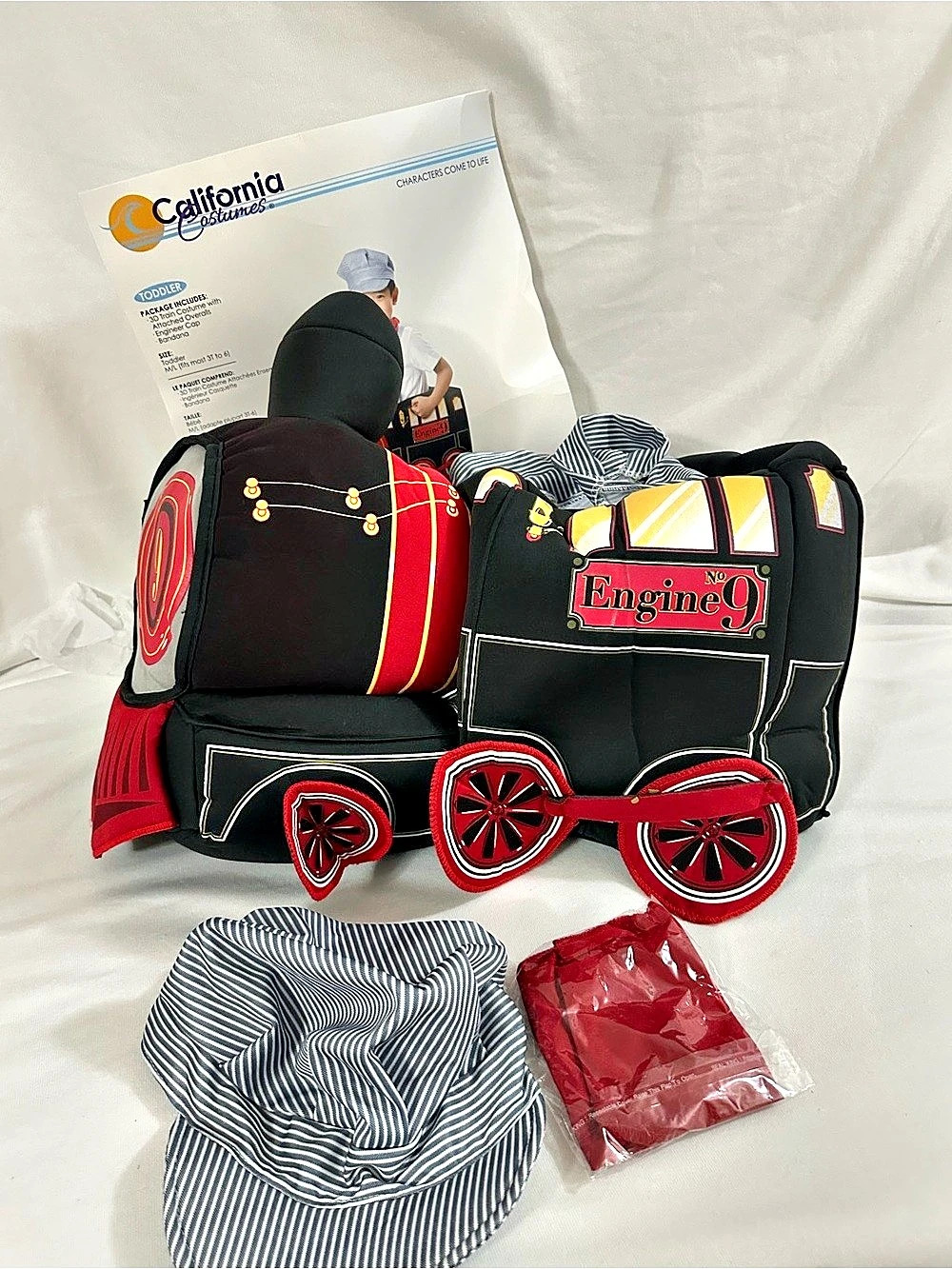 California Costumes Engine 9 Toddler Train Costume Boys M/L